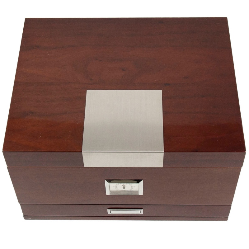 Walnut Sigarenhumidor met een lade